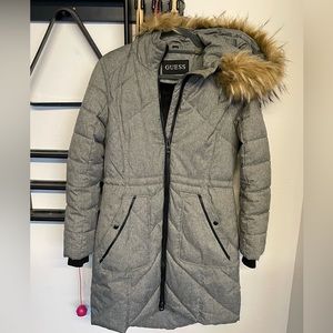 GUESS Puffer faux hood